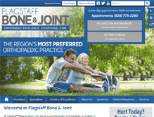 Tablet Screenshot of flagstaffboneandjoint.com